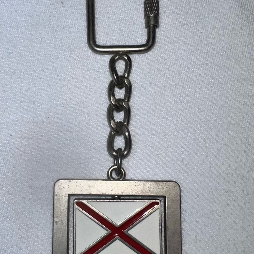 Alabama silver keychain
